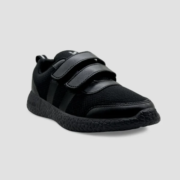 Black School Shoes Dual Straps for Boys and Girls