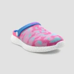 WANDERER -Pink blue camo clogs