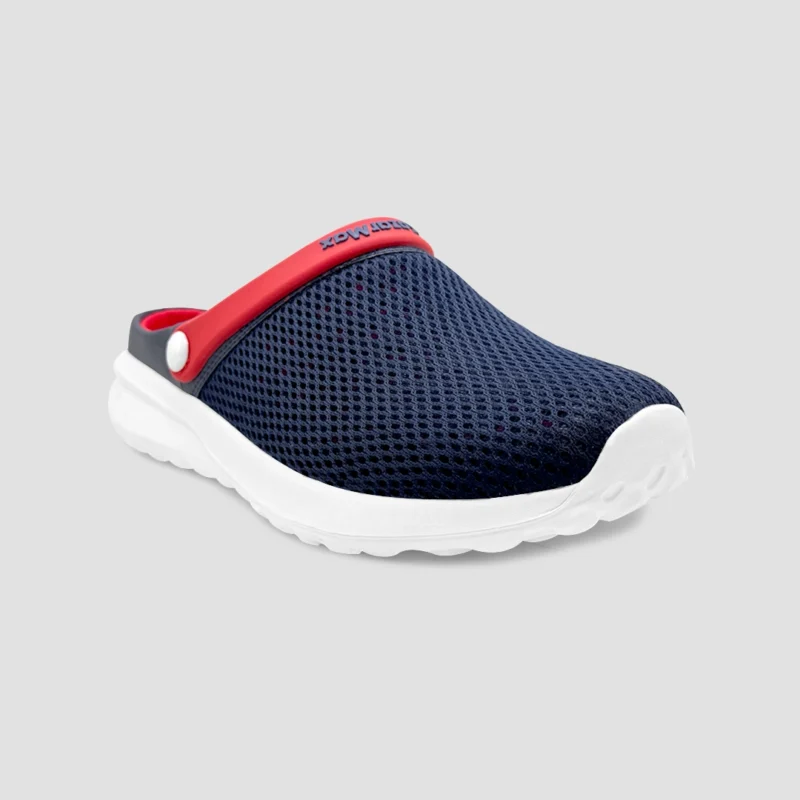 Navy red clogs for men