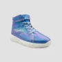 White Holographic High Top Sneakers for boys and girls