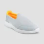 Grey yellow women loafers