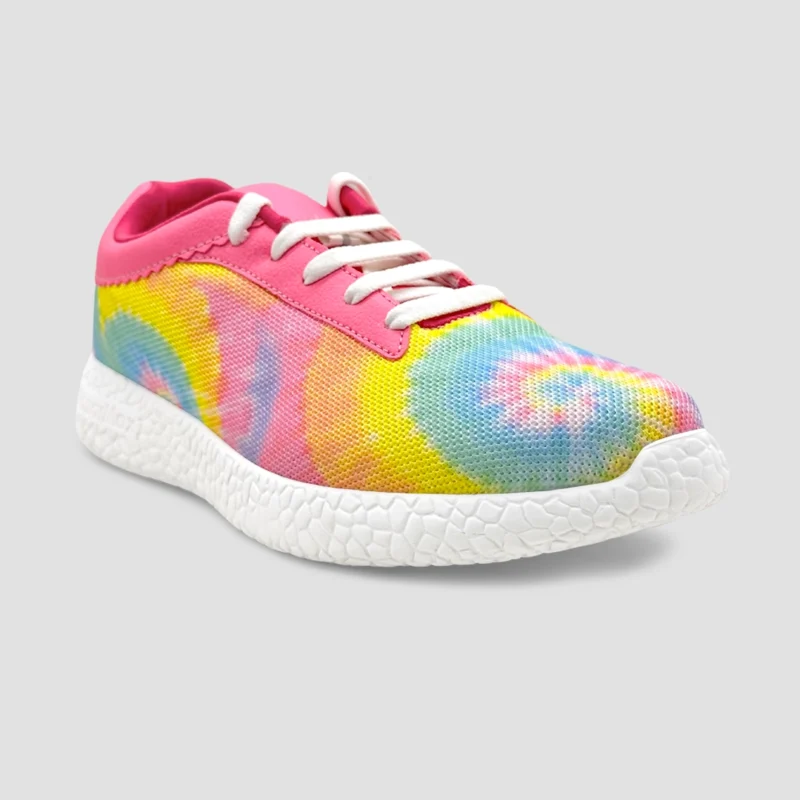Rainbow tie dye sneaker for women