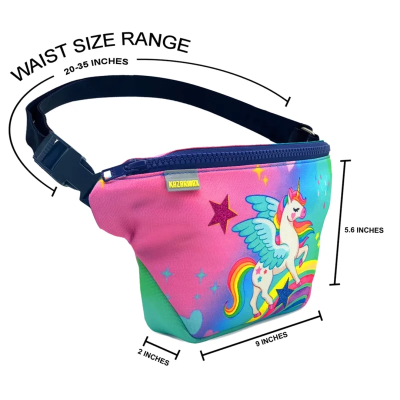 Unicorn Printed Waist Bag for Girls