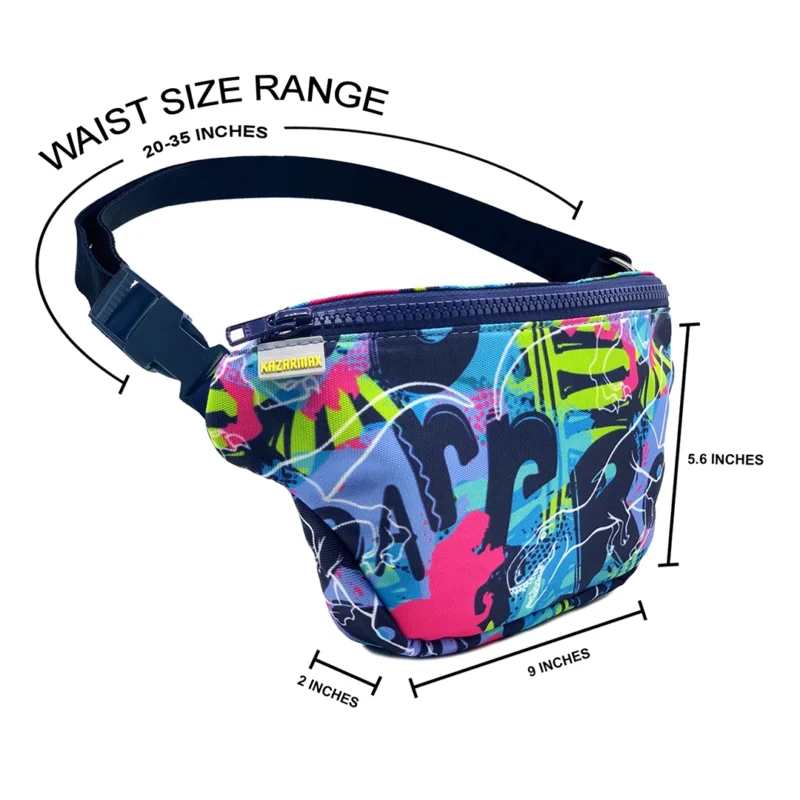 Dino Roar Printed Waist Bag for Boys