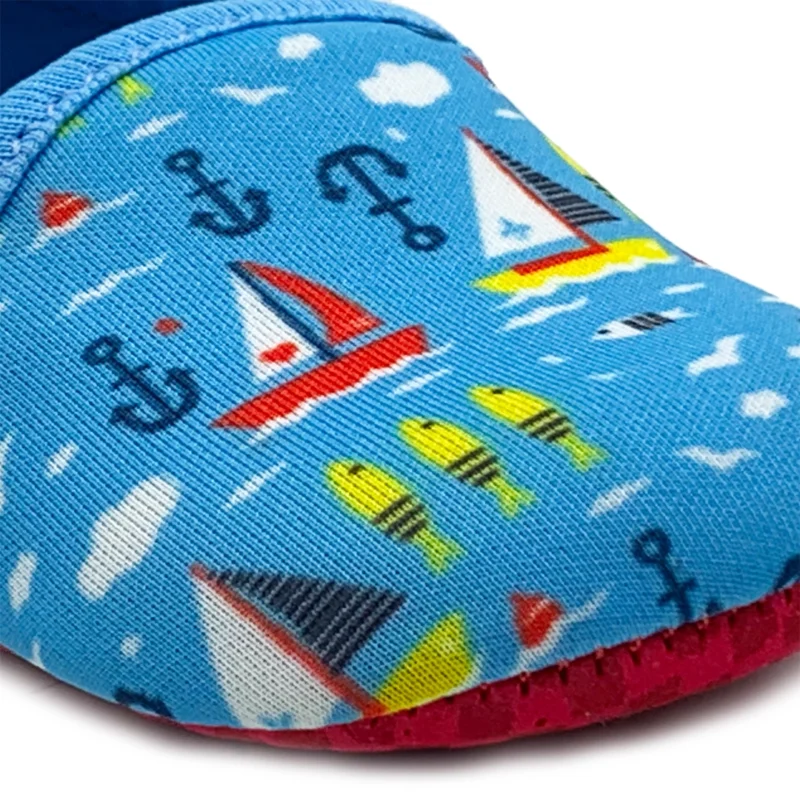 At Sea-Turquoise Baby Booties
