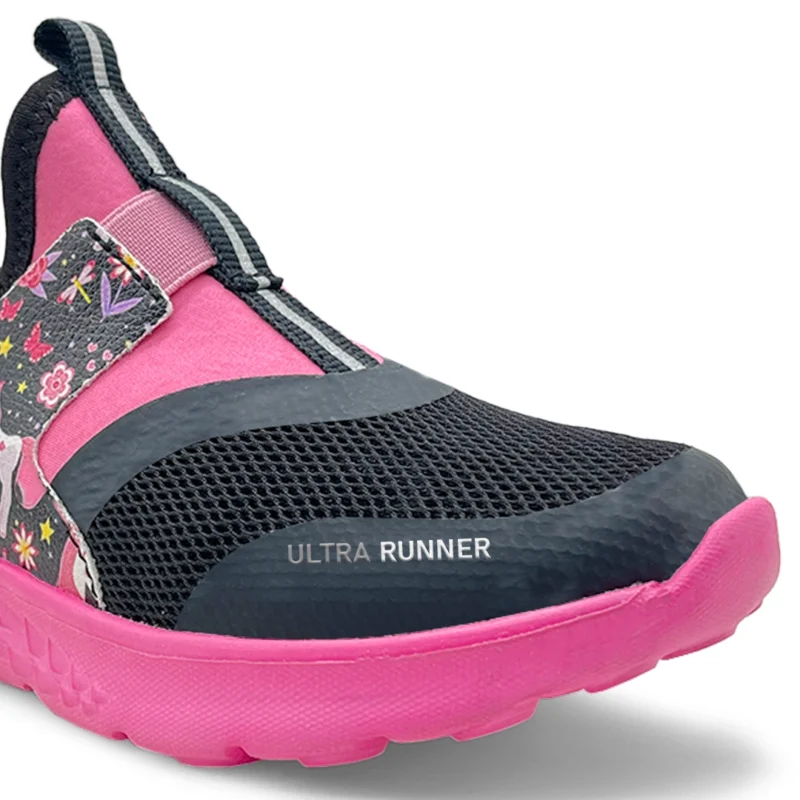 Ultra Runner - Black Pink Unicorn Shoes for Girls
