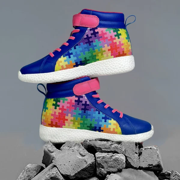 Puzzle - High ankle Sneakers for boys and girls