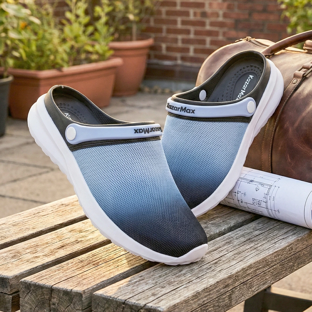 Men’s Wanderer Comfort Blue Ombre Clogs
