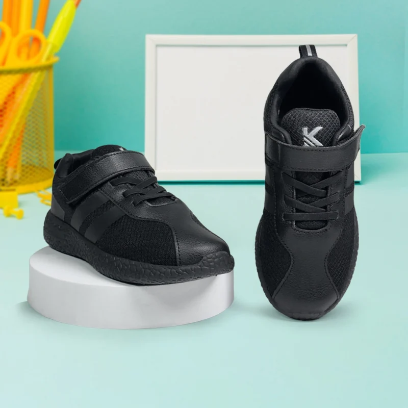 Black School Shoes for Boys and Girls