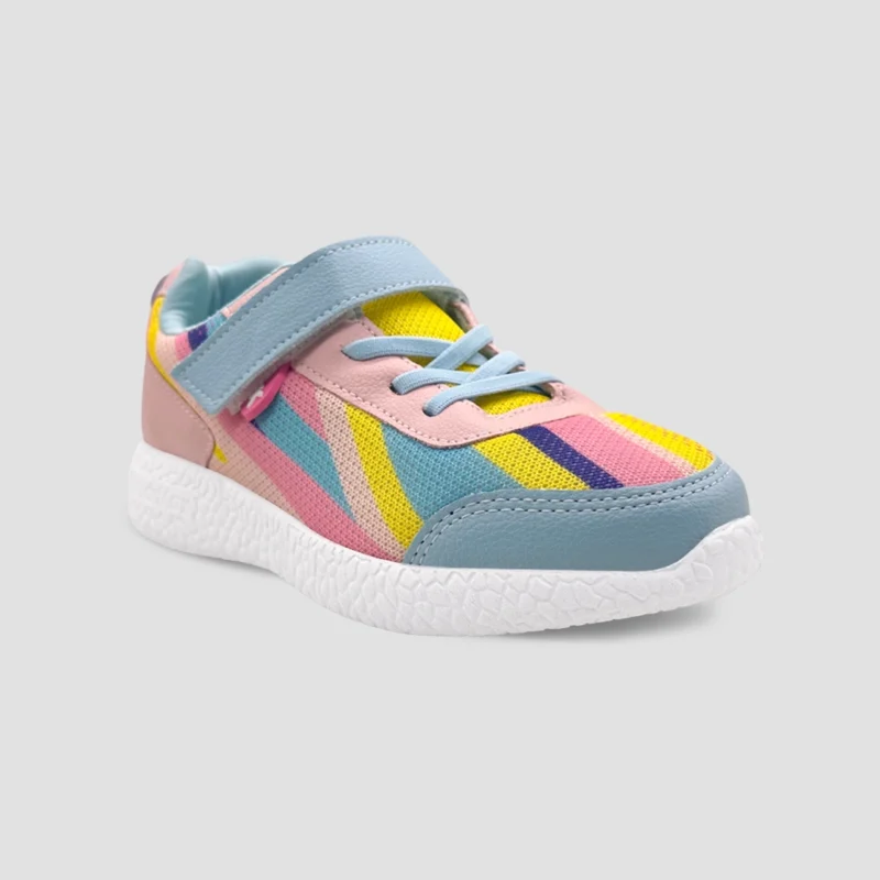 Peach Abstract - Sports Shoes for Girls