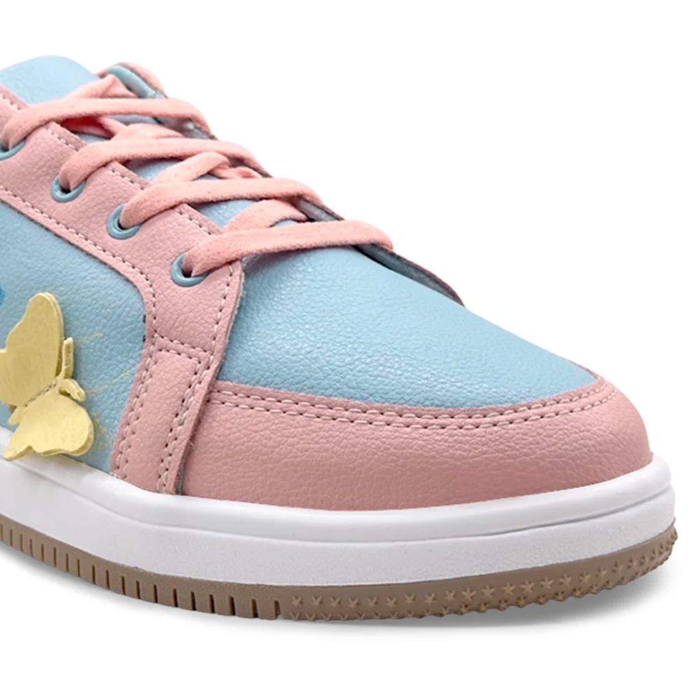 pink blue sneakers for women