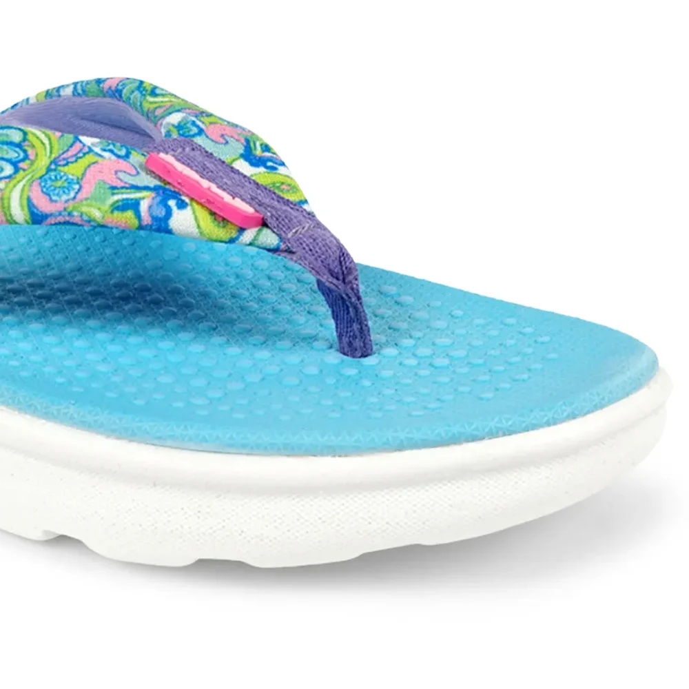 blue flip flop for women