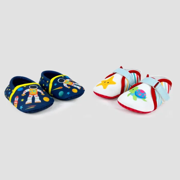 Booties - Space and Starfish Print Pack of 2