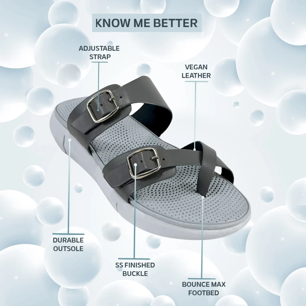 MAGNOLIA Grey Sandal for Women