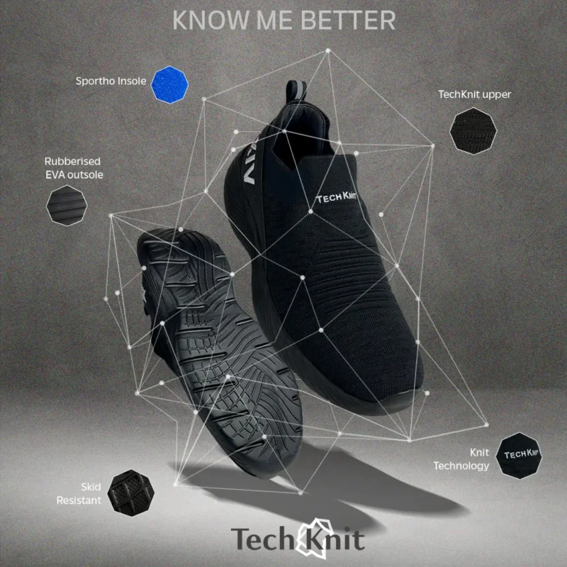 TechKnit - Black - Sneakers