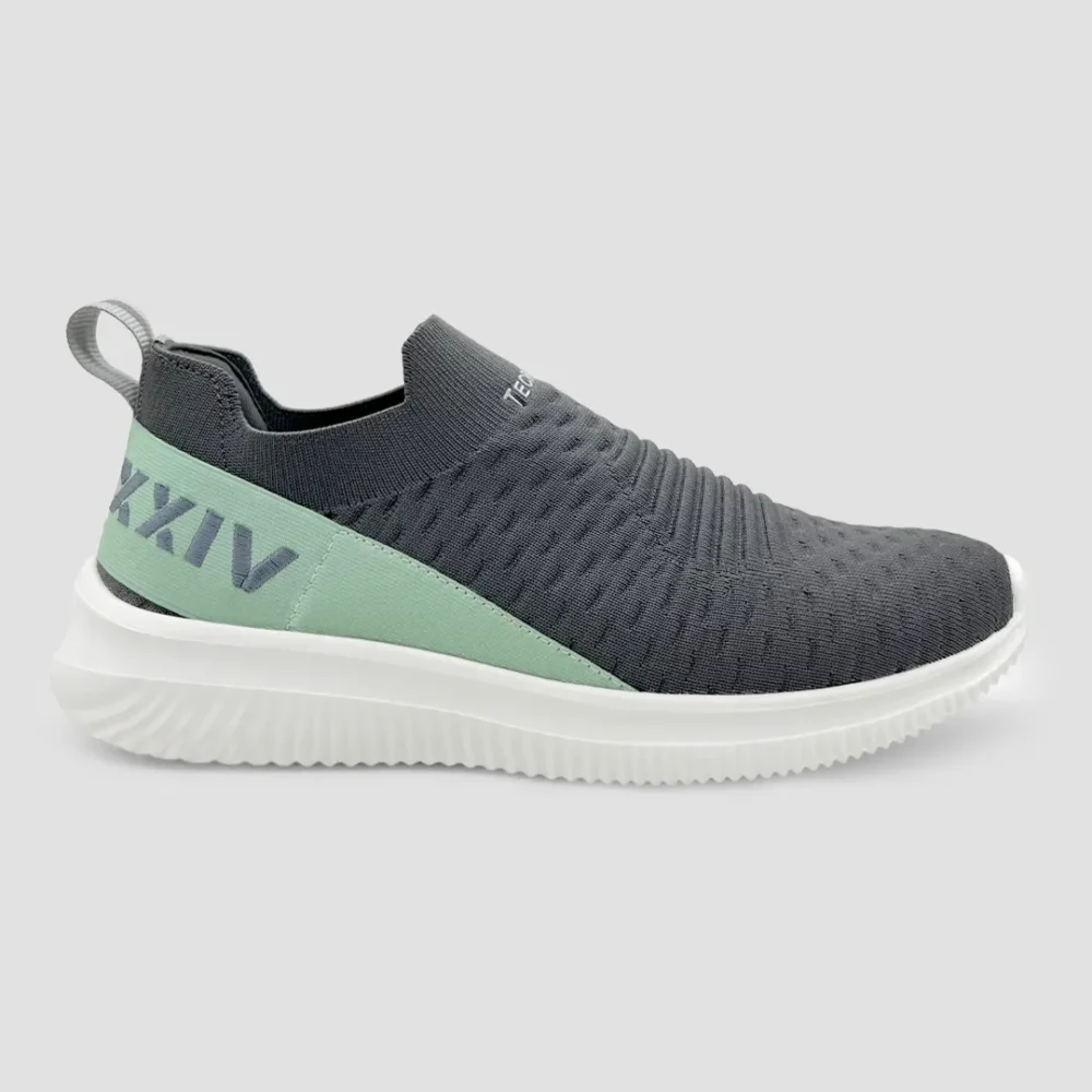 TECH KNIT Grey green Men Sneakers