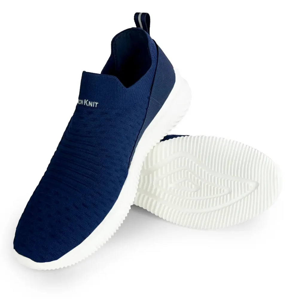 TECH KNIT Navy Red Men Sneakers