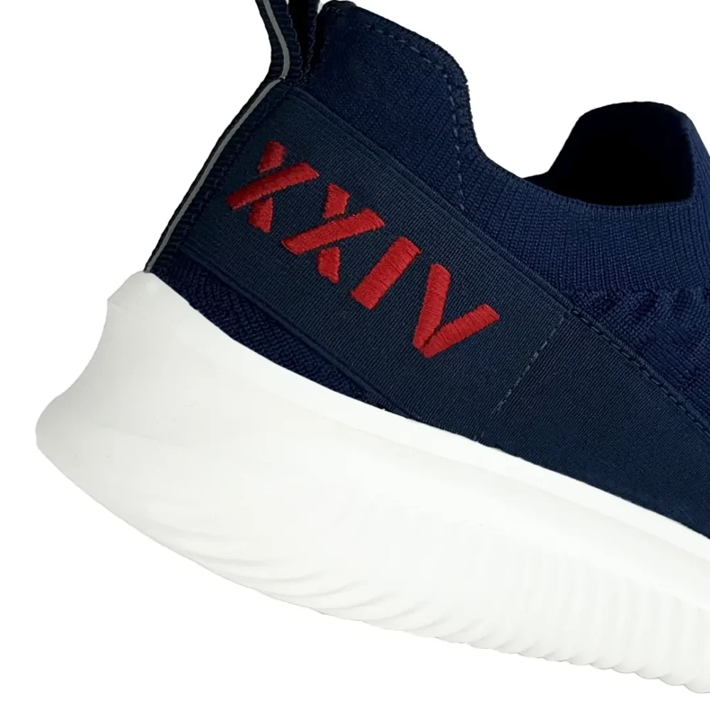 TECH KNIT Navy Red Men Sneakers