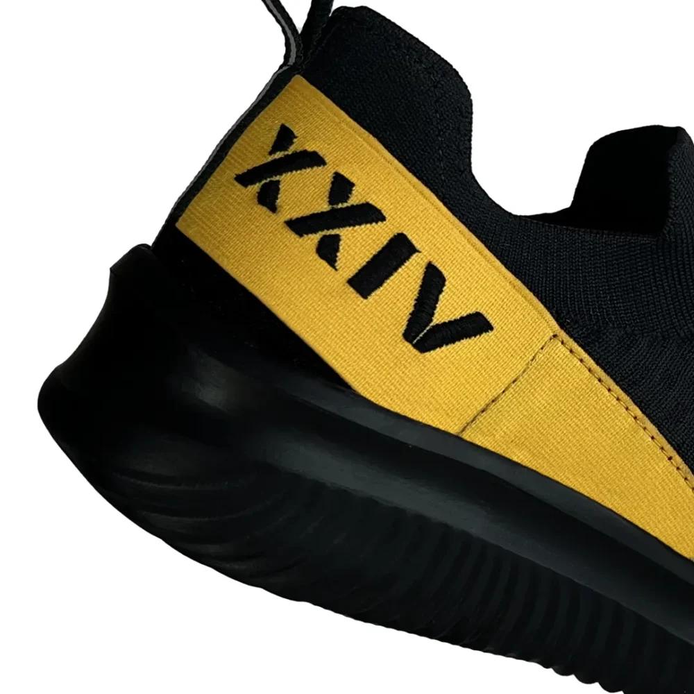 TECH KNIT Black yellow Men Sneakers