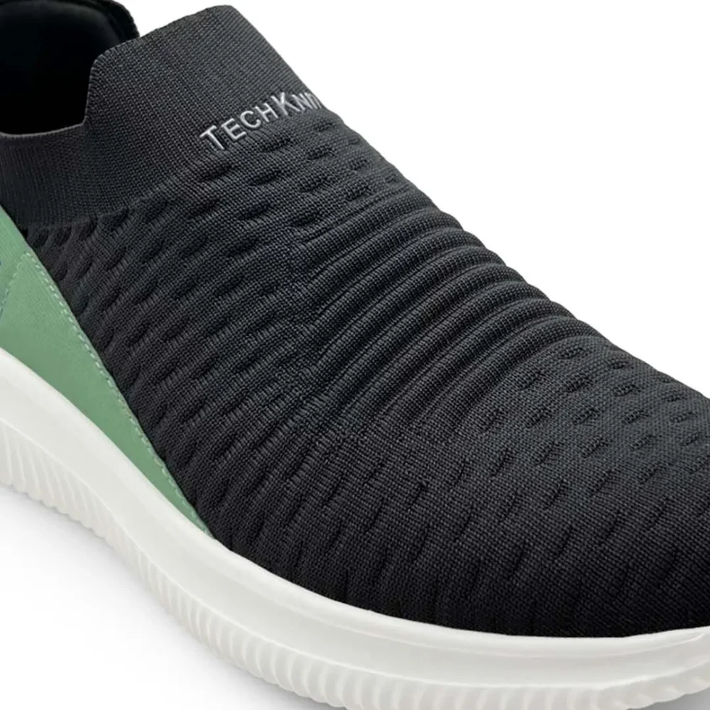 TECH KNIT Grey green Men Sneakers