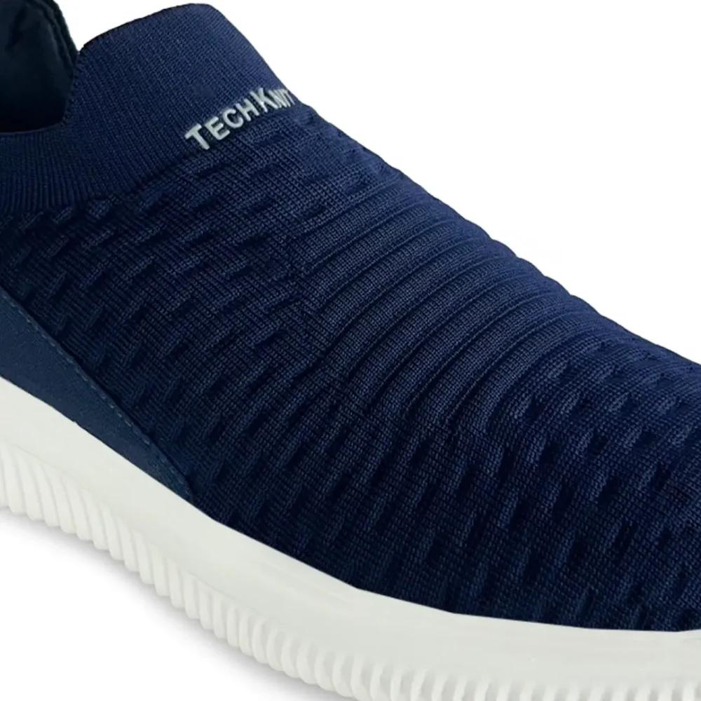 TECH KNIT Navy Red Men Sneakers