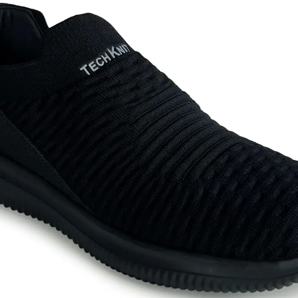 TECH KNIT Black Men Sneakers