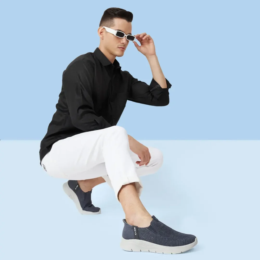 GLIDE INS  Grey Casual Shoes  Sneakers | Moccasins