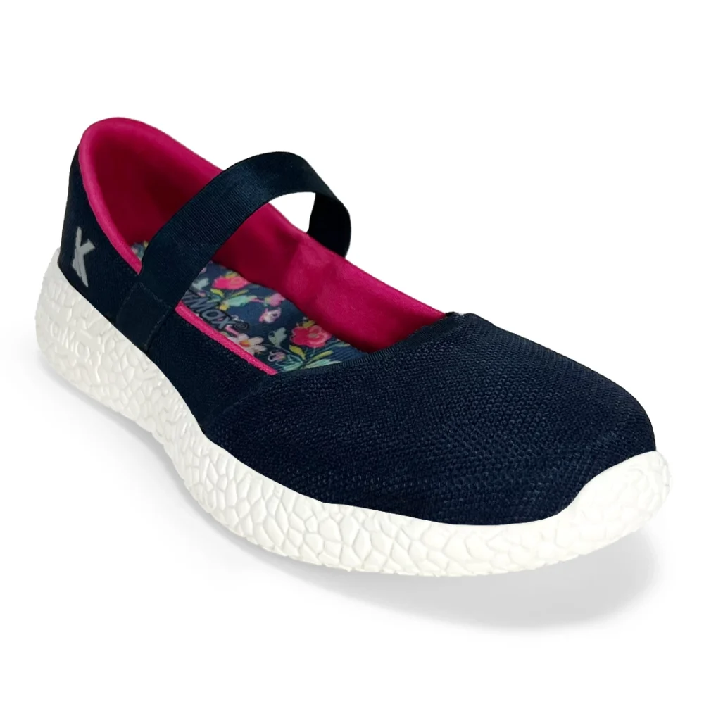 TROTTER - Navy Floral-Women ballerina