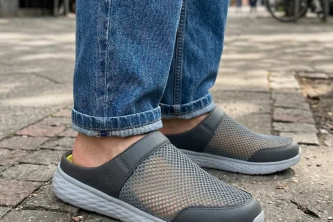 Men’s SUMMER BREEZE- Dark Grey  CushionedMule