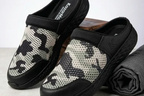 Men’s SUMMER BREEZE- Camo  Cushioned Mule