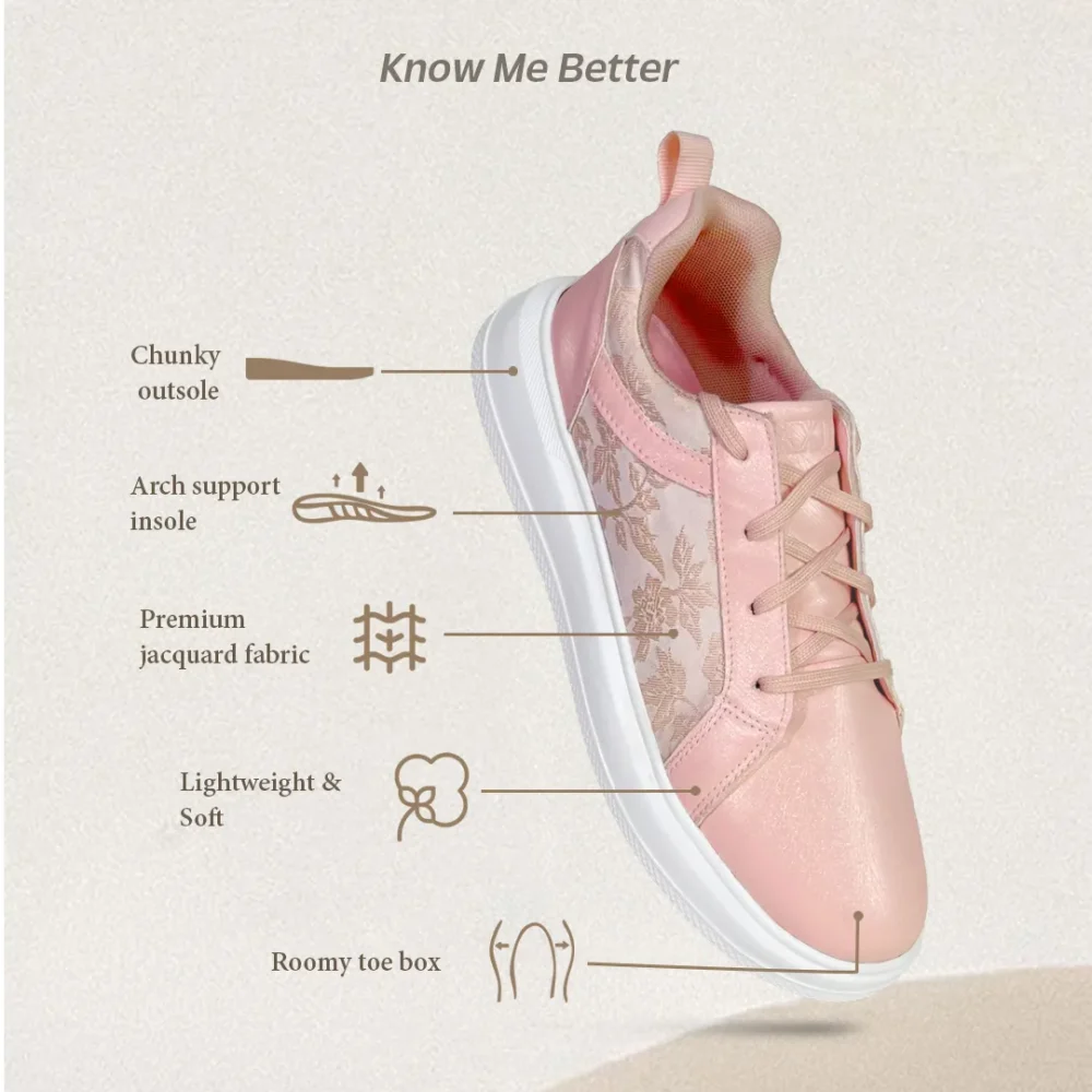 AERO KICKS - Peach Party Sneakers