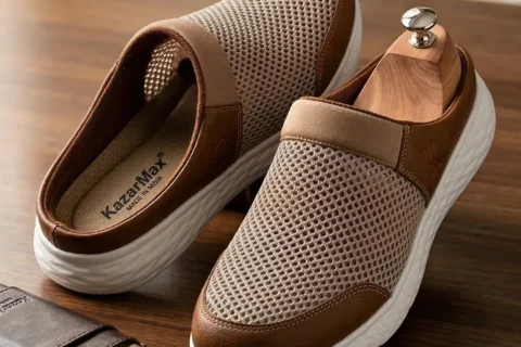 Men’s SUMMER BREEZE Tan Cushioned Mule