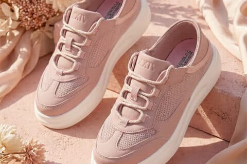 Women’s Hy-Sneaks  Pink Soft-CushionMule Sneakers