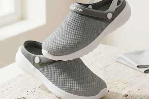Men’s WANDERER Grey Comfort Ombre  Clogs