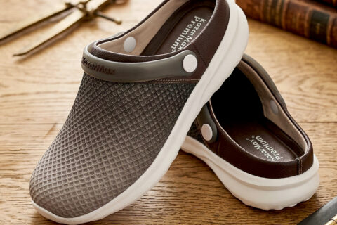 Men’s WANDERER Coffee Brown Comfort Ombre  Clogs