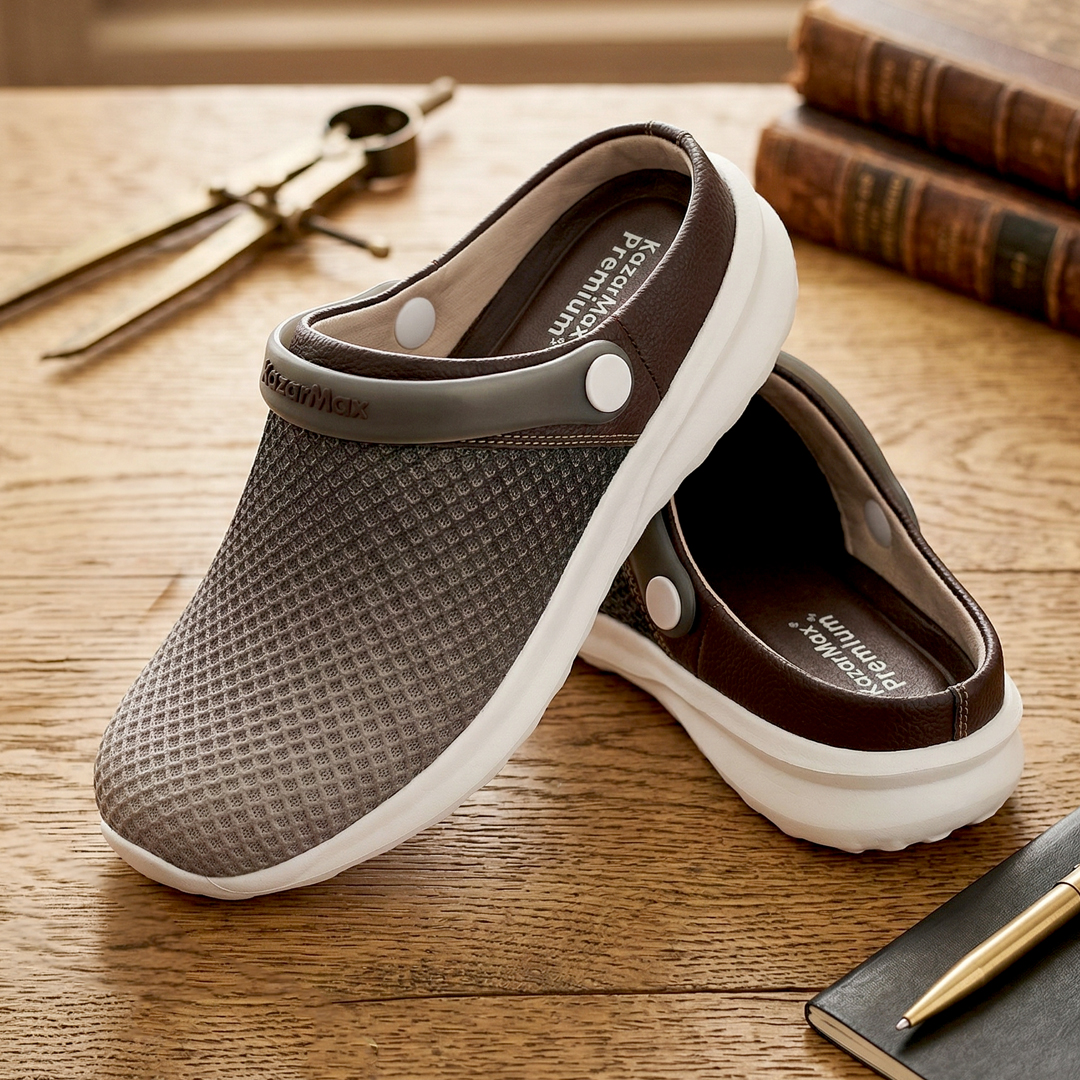 Men’s WANDERER Coffee Brown Comfort Ombre Clogs