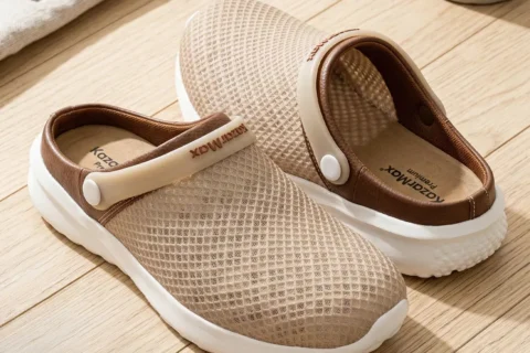 Men’s WANDERER Beige Comfort Clogs